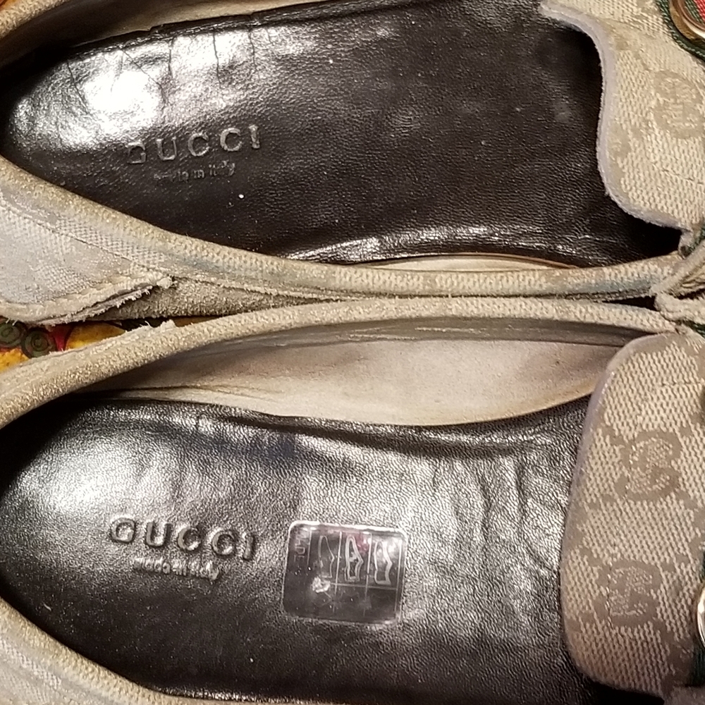 GUCCI Canvas Printed Loafers - Picture 4 of 7